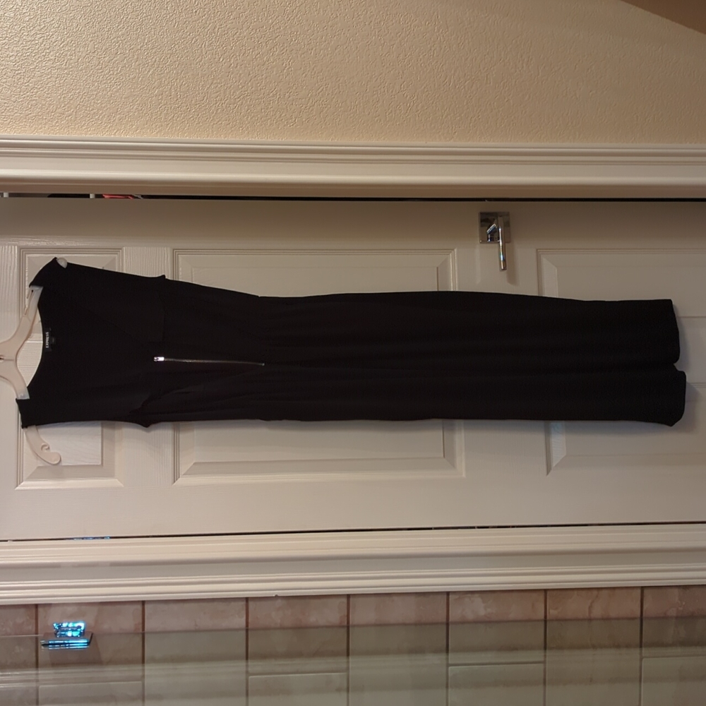 Express black jumpsuit with pockets